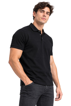 Polo básica Negra