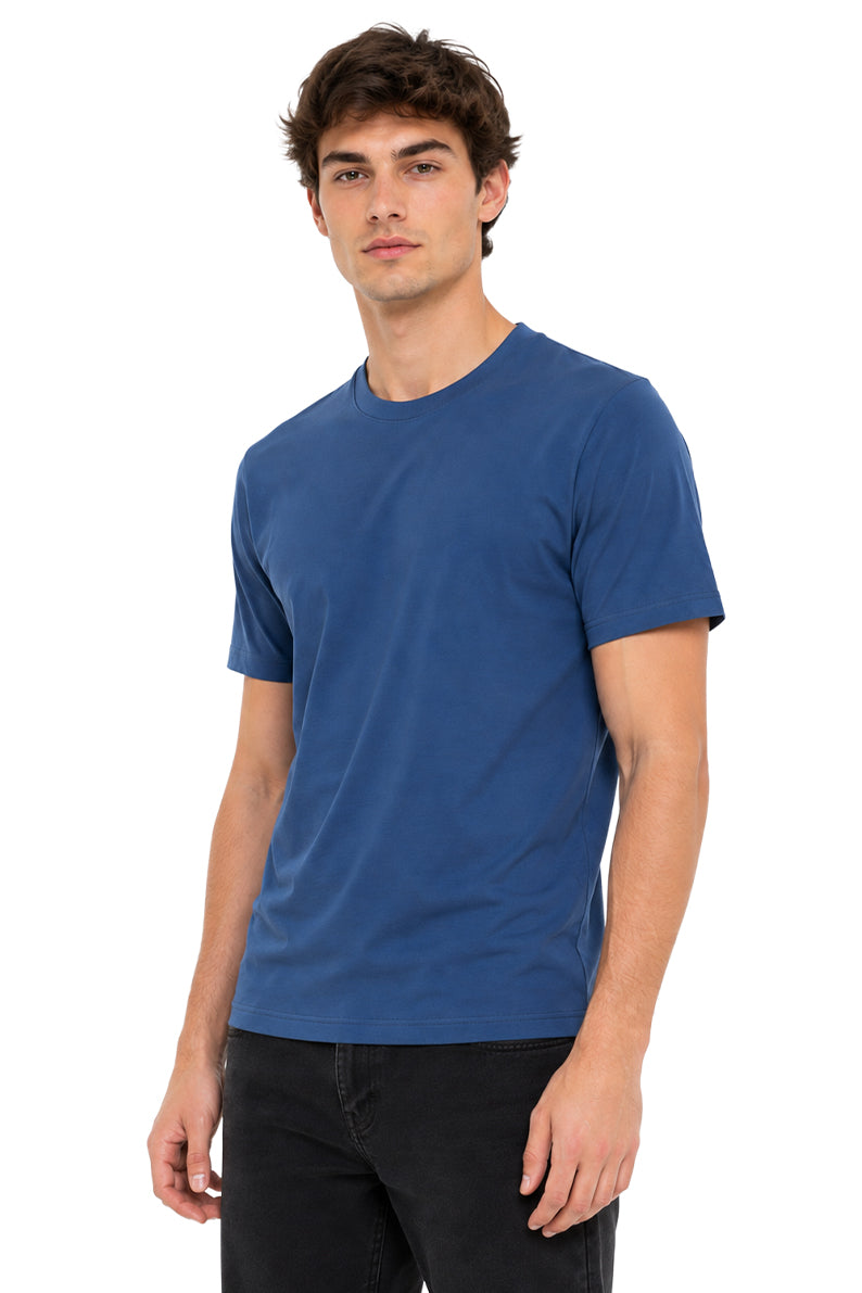 Playera básica cuello Redondo Acero