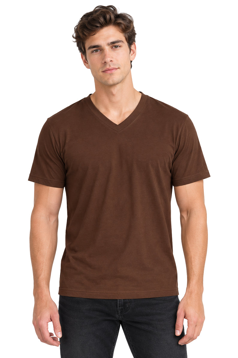 Playera básica cuello V Coffee