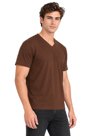 Playera básica cuello V Coffee