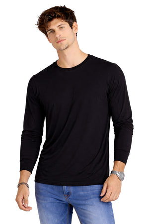 Playera Para Caballero Ml Negro