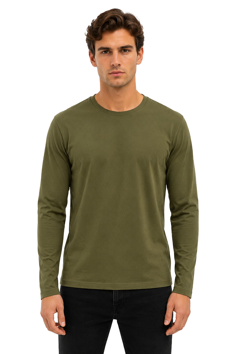 Playera básica Olivo Ml