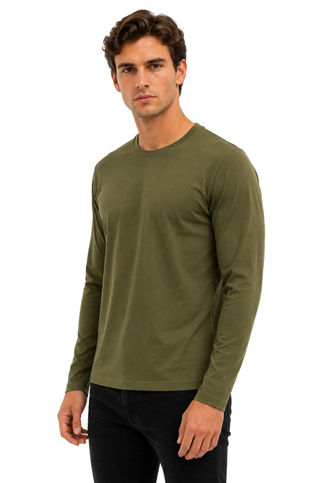 Playera básica Olivo Ml
