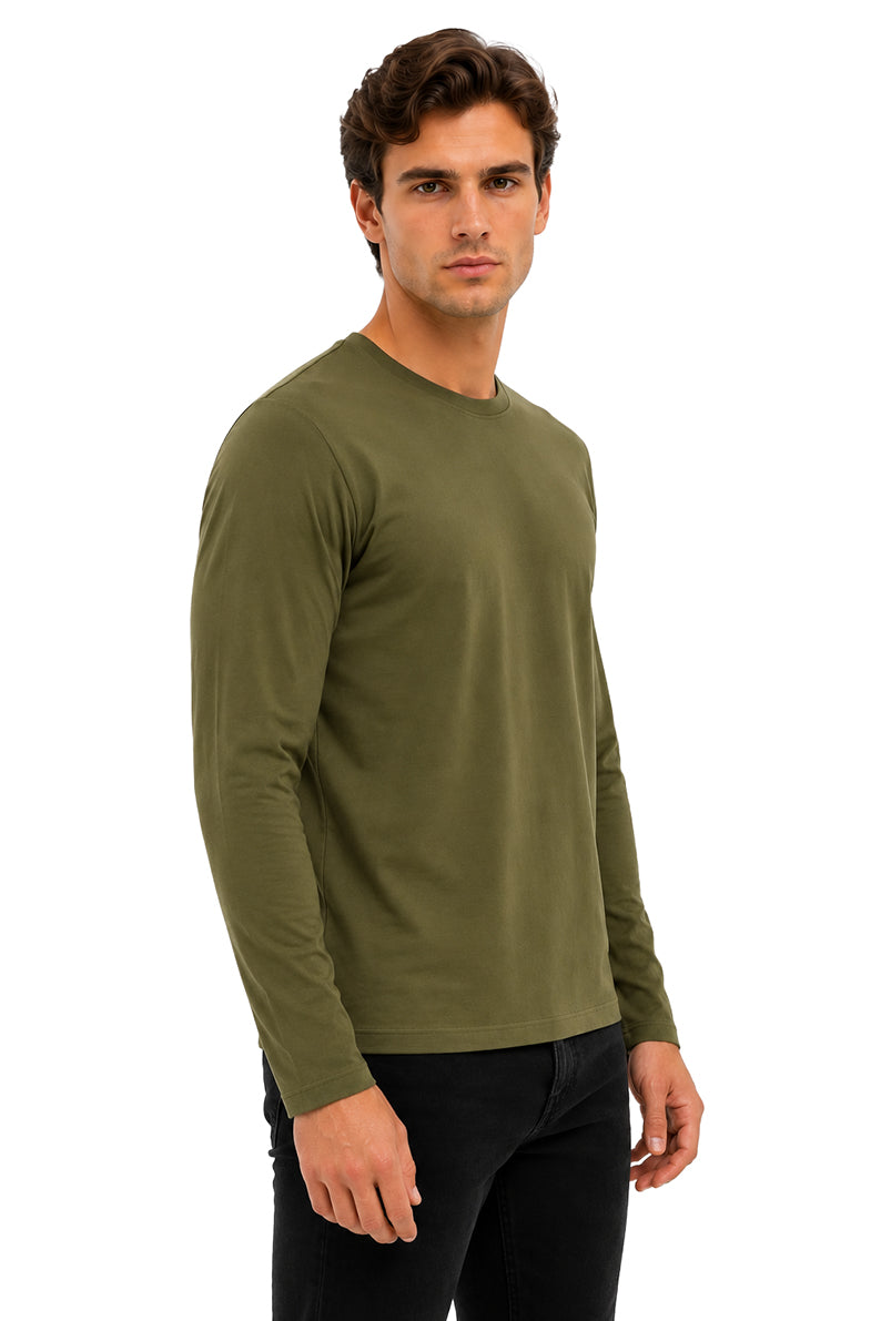 Playera básica Olivo Ml