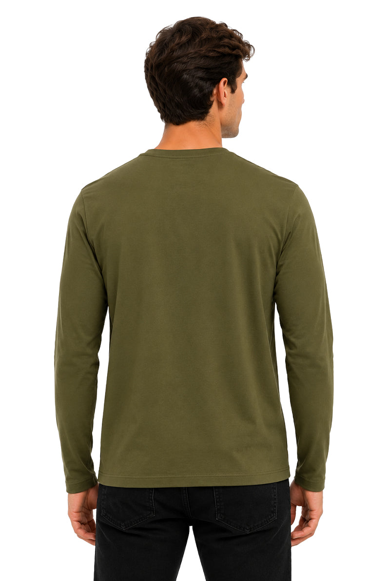 Playera básica Olivo Ml