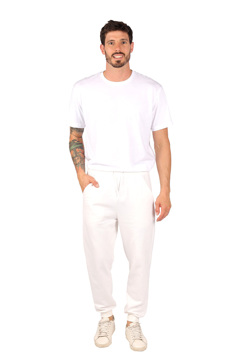 Jogger Caballero / Básico  Blanco (8816917643487)