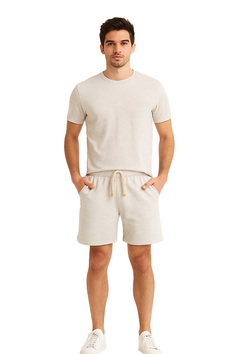 Bermuda Caballero / BERMUDA BASICA FELPA  JASPEADO (9109322432735)