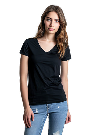 Playera BASICA CUELLO V (8648664744159)