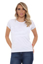 Playera Dama BASICA CUELLO REDONDO Blanca (8617187344607)