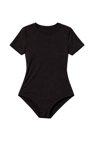 Body Manga Corta Negro