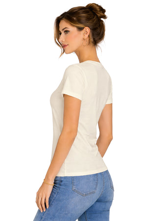 Playera Básica Cuello Redondo Whitecap/Gray