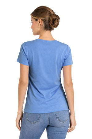 Playera Básica Cuello "V" Bonnie/Blue