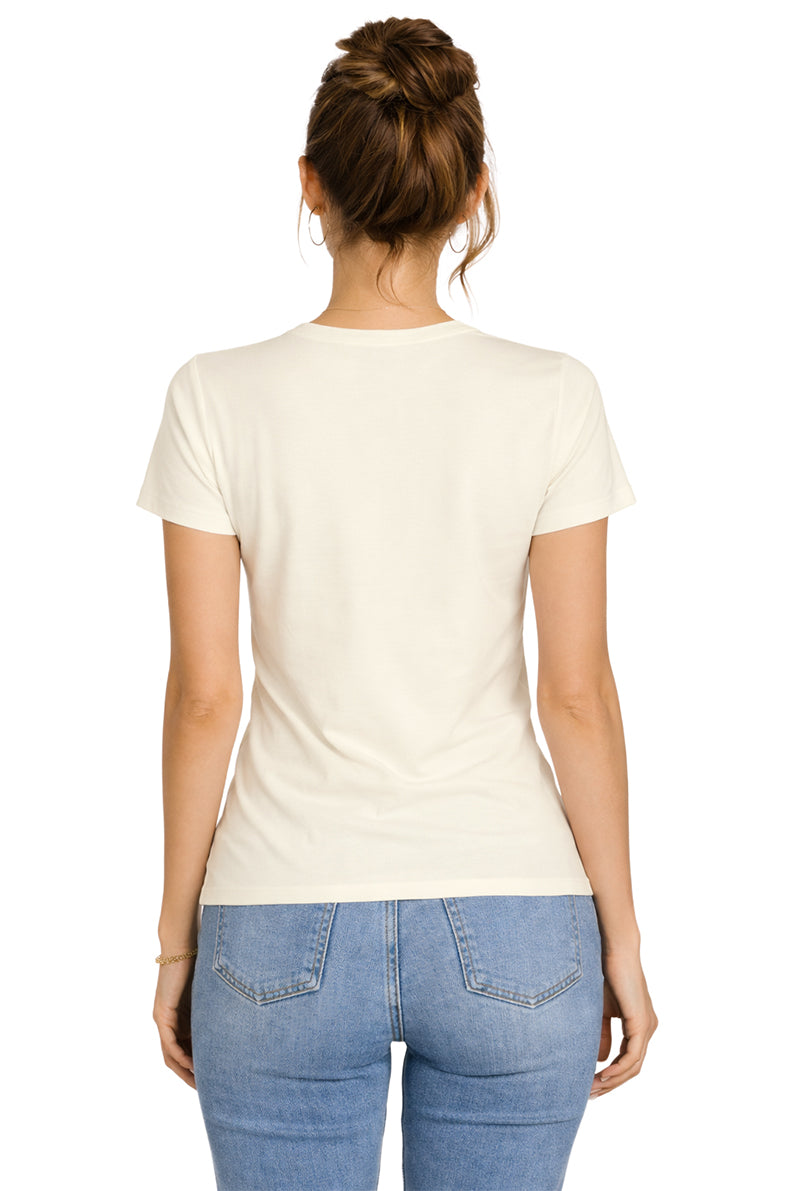 Playera Básica Cuello V Whi