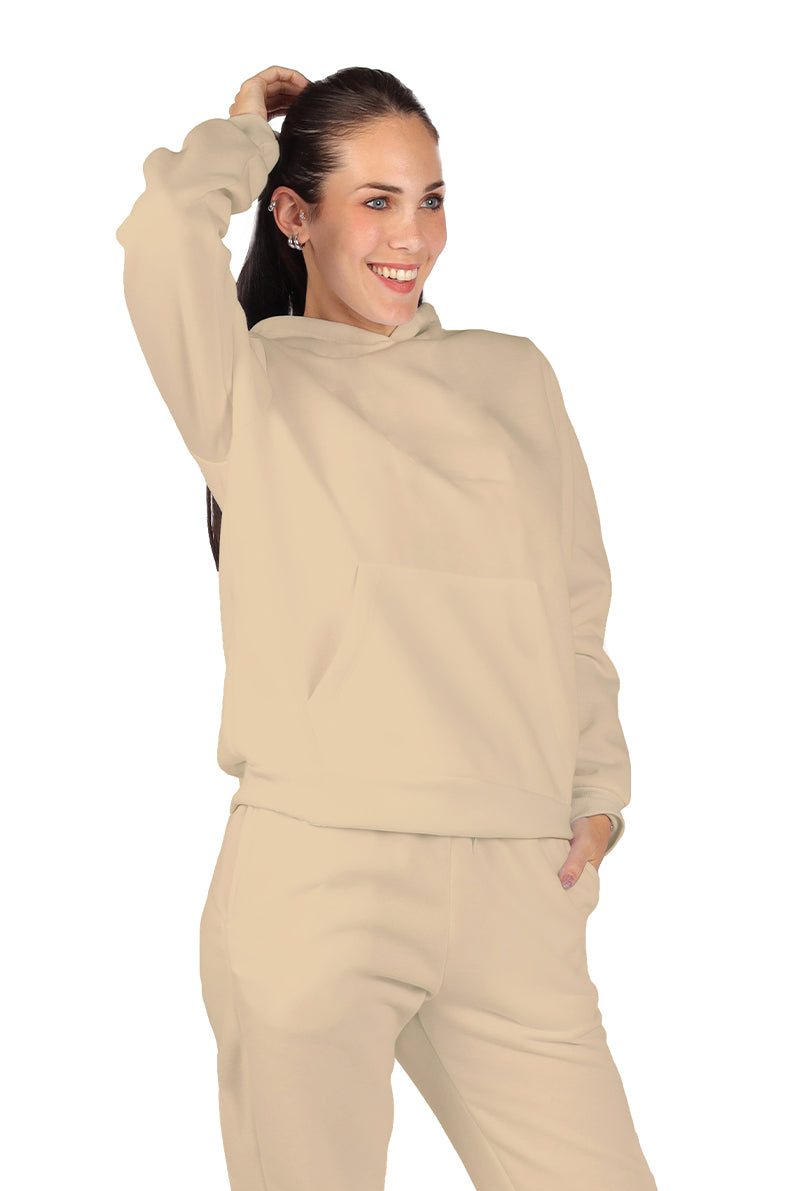 Sudadera Dama ML / Básica BEIGE (8816923803871)