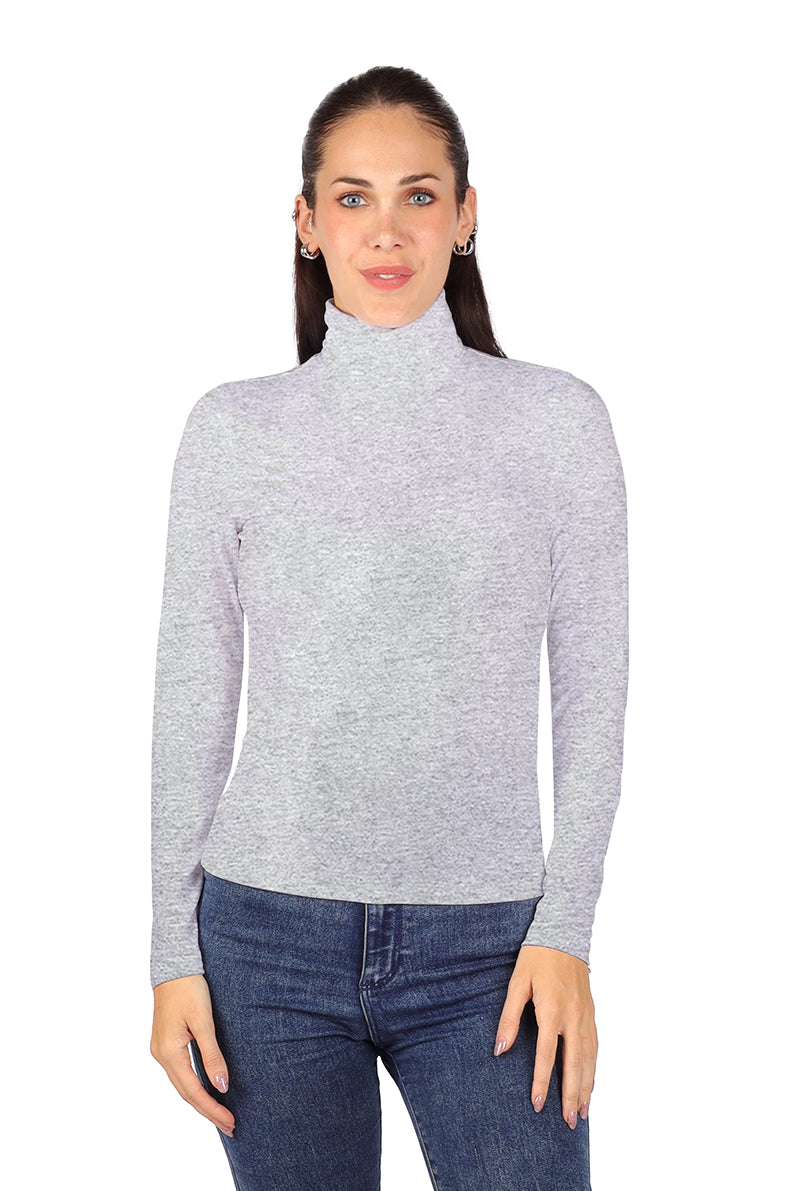 Playera Dama ML / Básico Cuello Ruso JASPE (8816927310047)