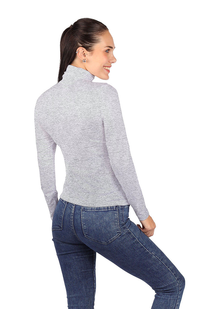 Playera Dama ML / Básico Cuello Ruso JASPE (8816927310047)