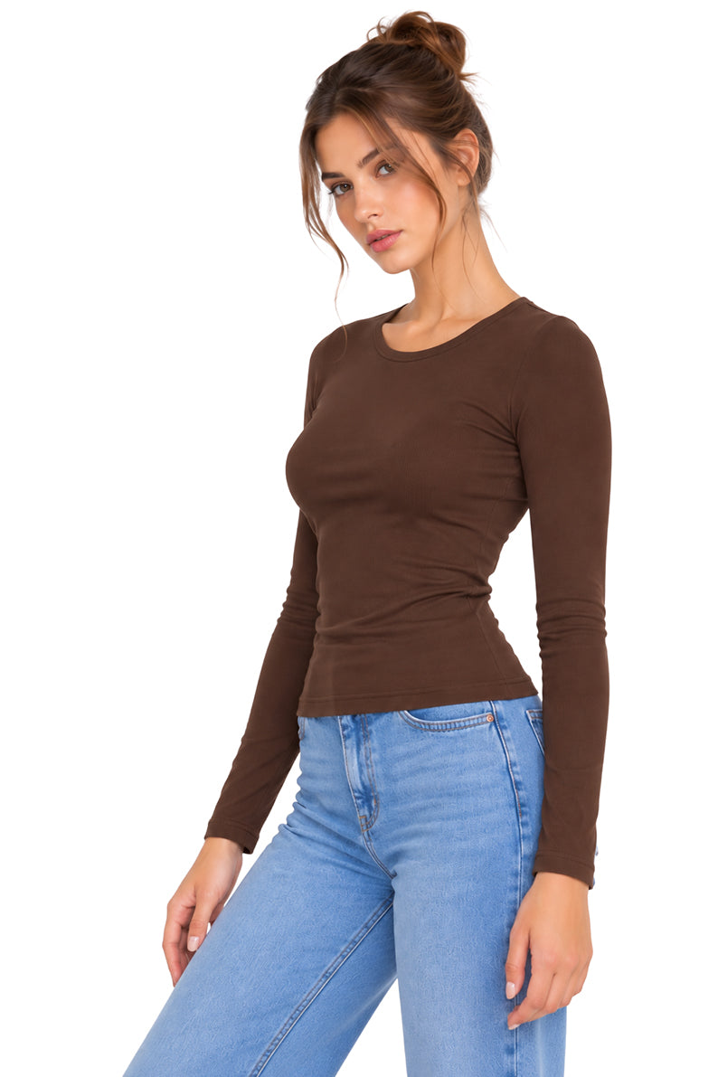 Playera de manga larga Chestnut