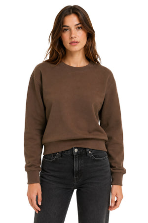 Sudadera básica Café