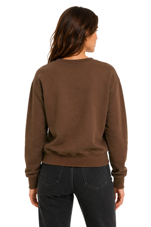 Sudadera básica Café