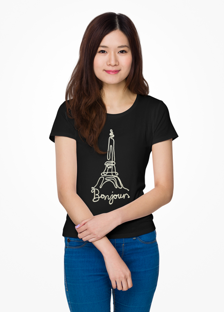 Playera  París Negro (8398590116063)