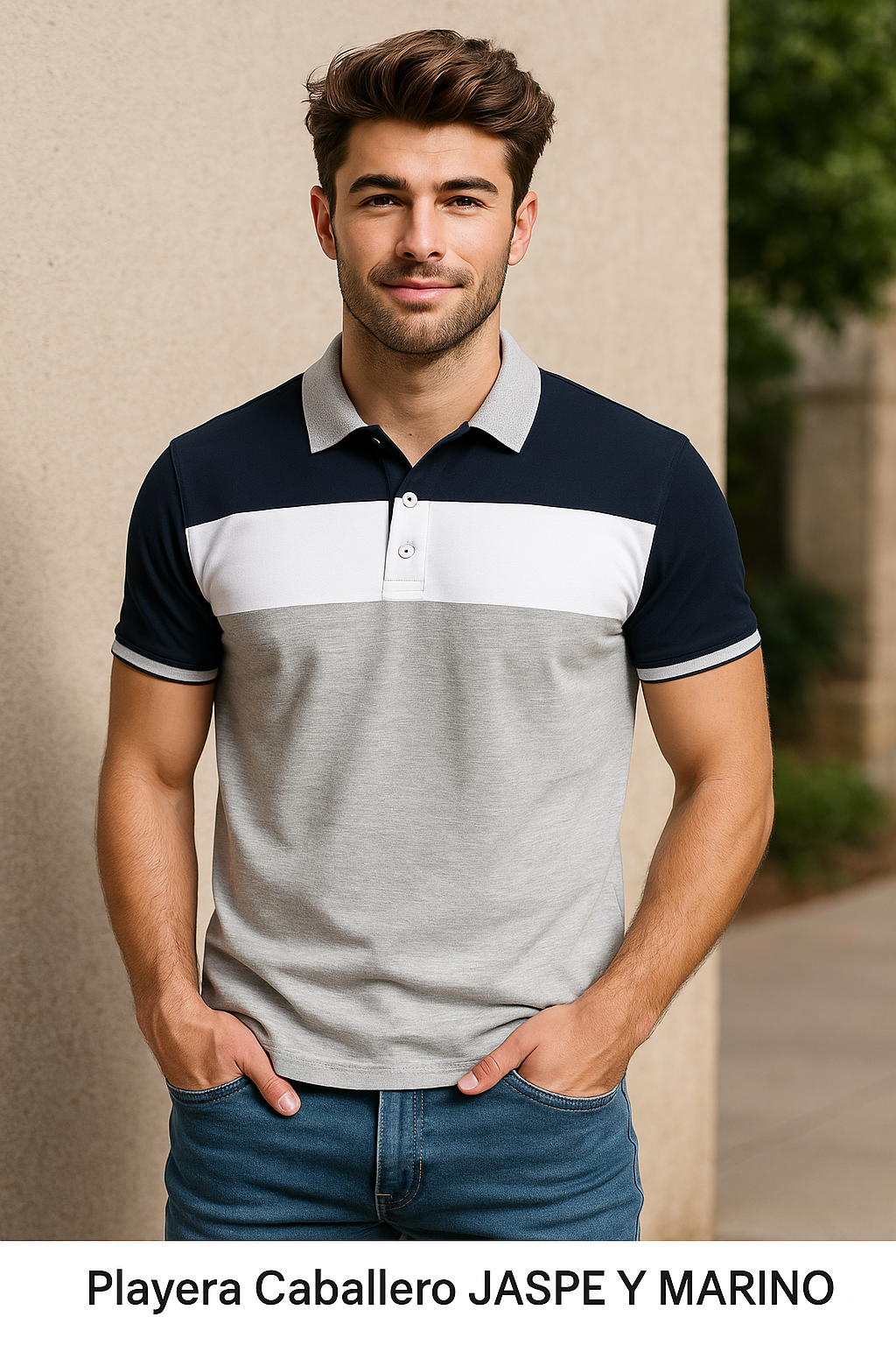 Playera Caballero JASPE Y MARINO (8587062345951)