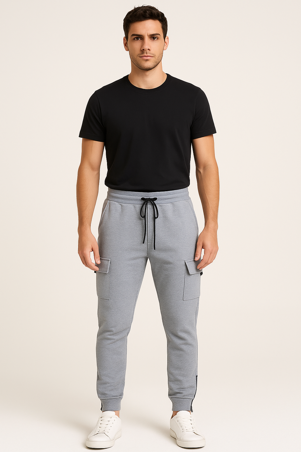 Jogger Para Hombre Cierre Felpa (8890441466079)