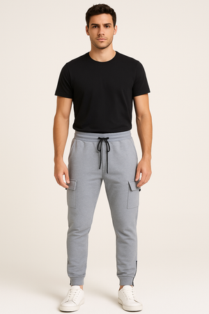 Jogger Para Hombre Cierre Felpa (8890441466079)