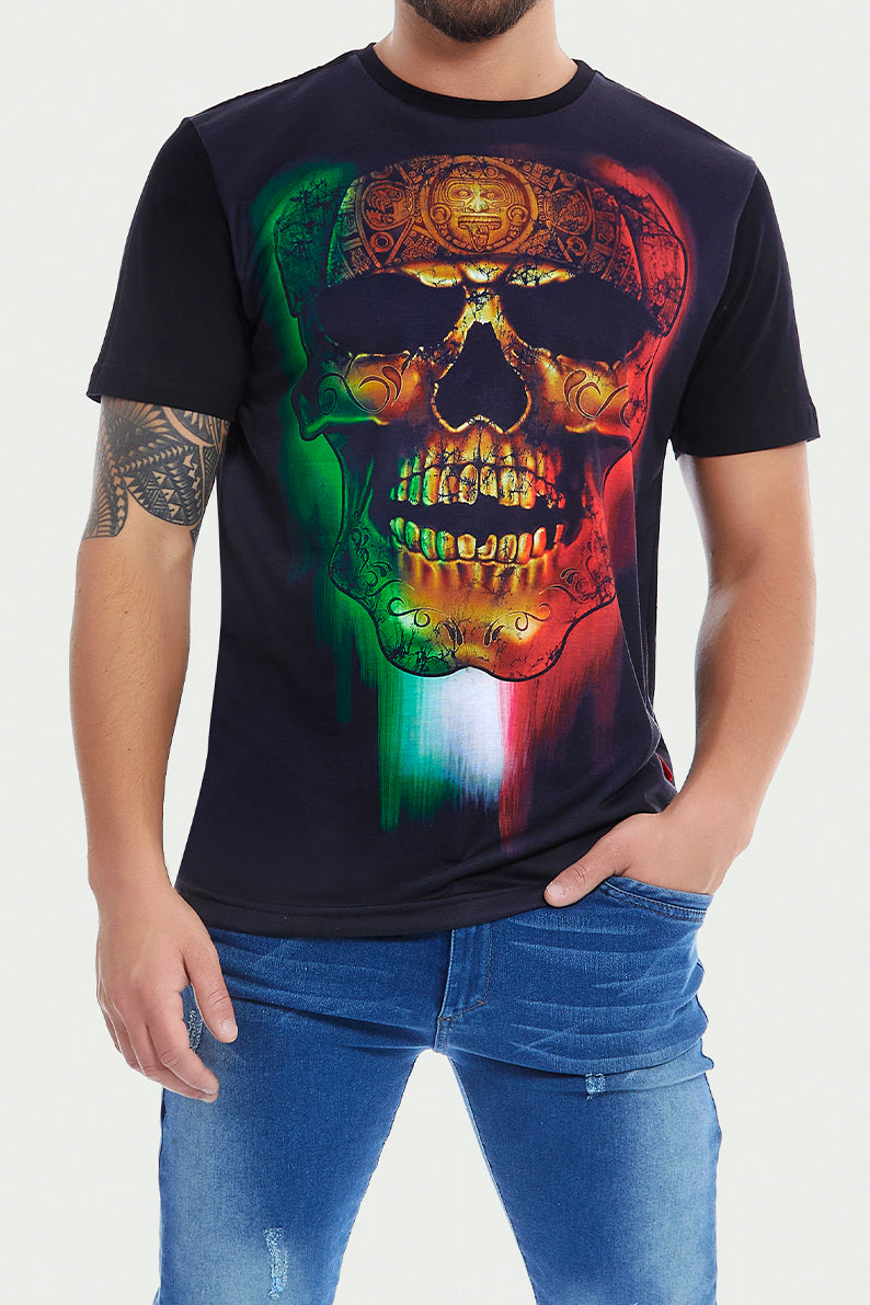 Playera  CALACA TRICOLOR (8082177753311)