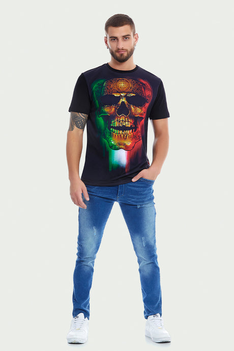 Playera  CALACA TRICOLOR (8082177753311)