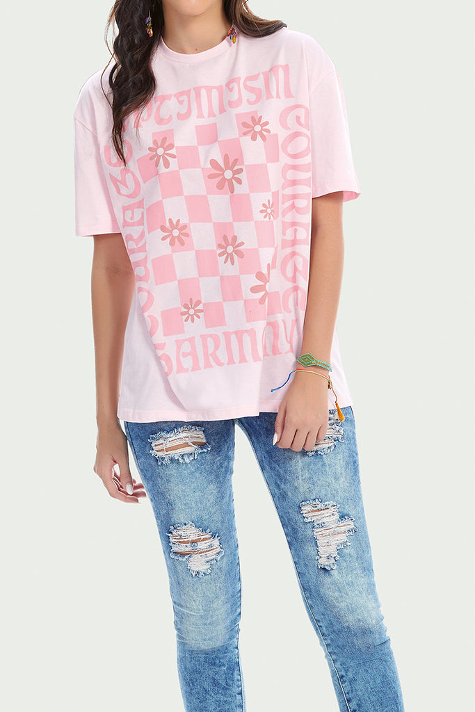 Playera Ajedrez rosa (8072291746015)