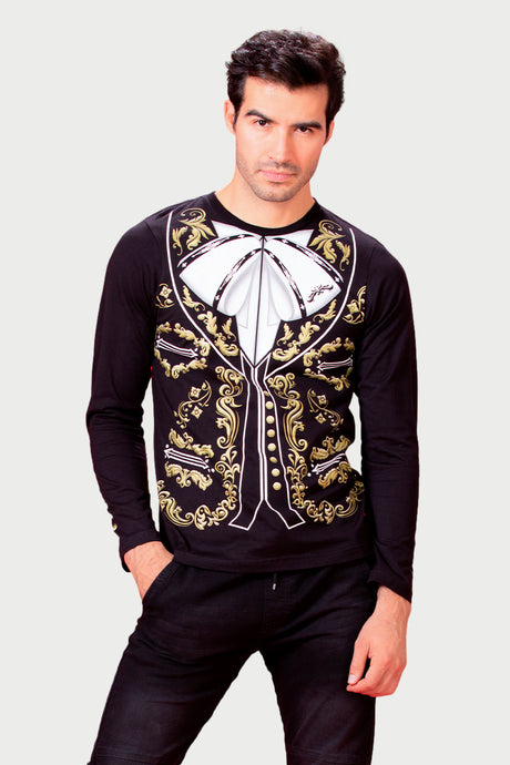 Playera Caballero m/L CHARRO (7824746250463)