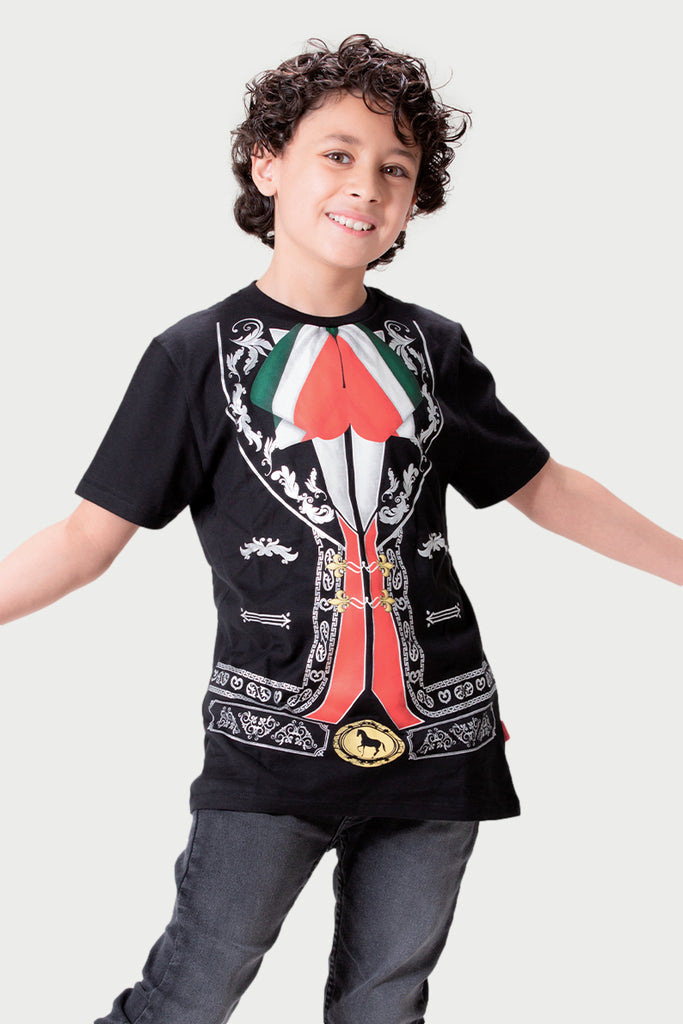 Playera Niño MC/MOÑO TRICOLOR (7824753000671)