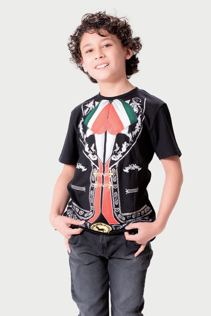 Playera Niño MC/MOÑO TRICOLOR (7824753000671)