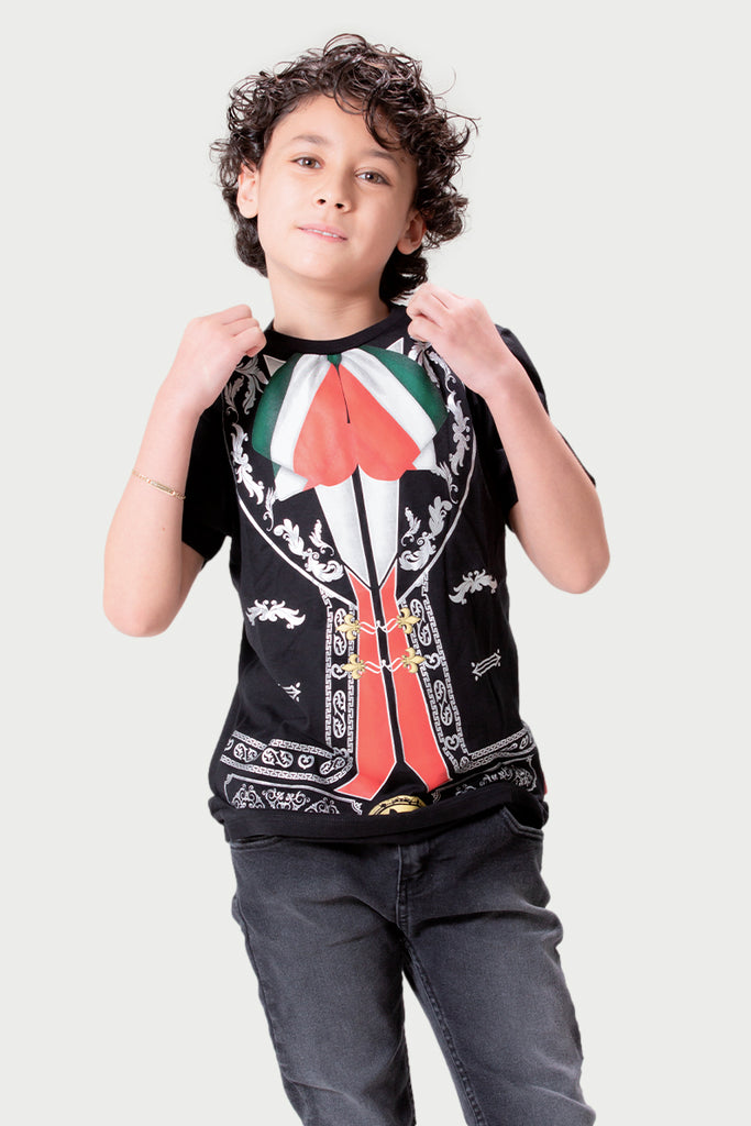 Playera Niño MC/MOÑO TRICOLOR (7824753000671)