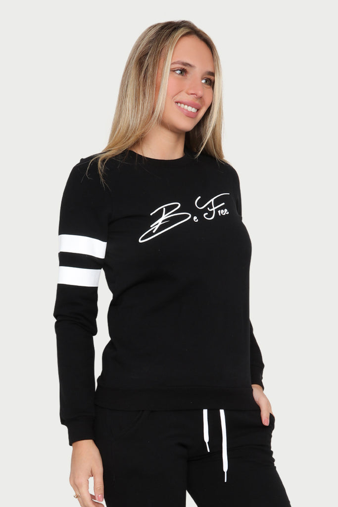 Sudadera Dama ML / FRANJA EN BRAZOS (6214099271862)