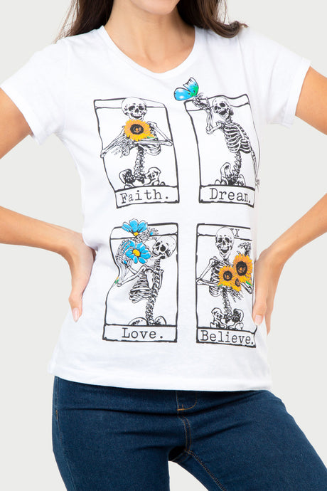 Playera Dama MC/ FAITH DREAM (7067319664822)