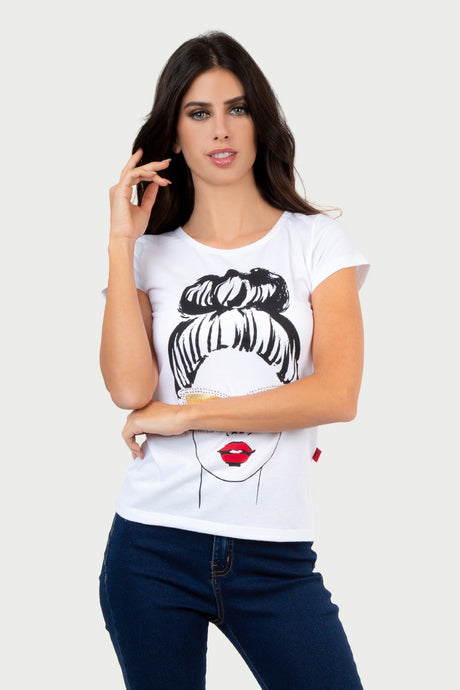 Playera Dama MC/ LENTES GIRL (7067339161782)