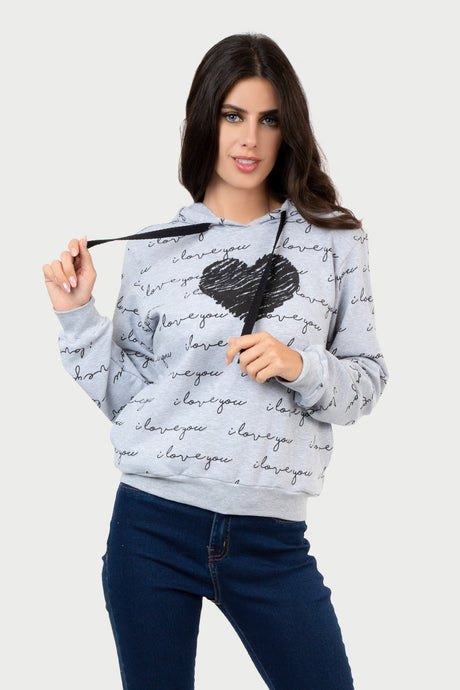 Sudadera Dama ML / LOVE HEART (7067772256438)
