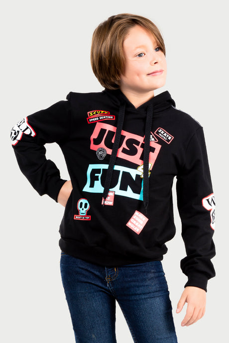 Sudadera Niño ML/ JUST FUN (7071679643830)