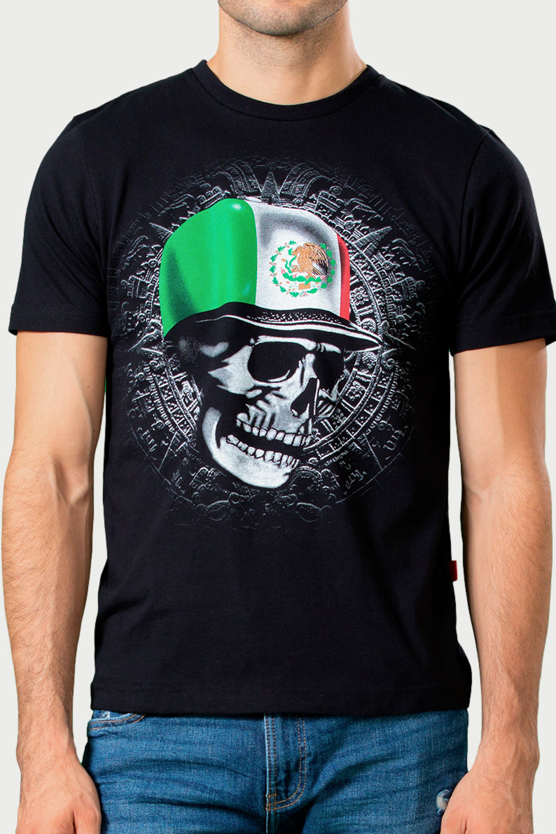 Playera Caballero MC /  GORRA TRICOLOR (7824771121375)