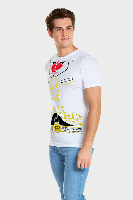 Playera Caballero MC /  CHARRO BLANCO (7824818667743)