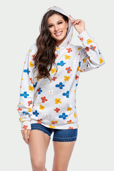 Sudadera Dama ML / FLORES TREBOL (7740331950303)