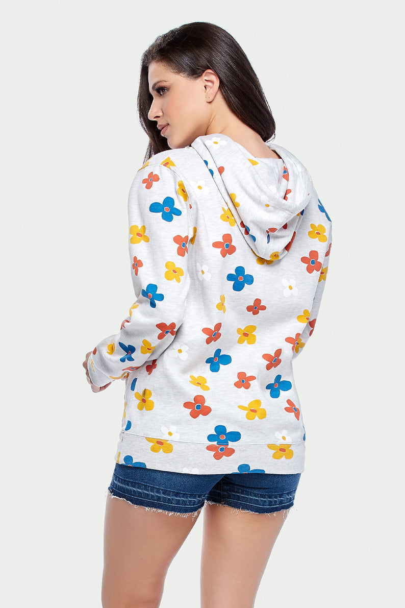 Sudadera Dama ML / FLORES TREBOL (7740331950303)