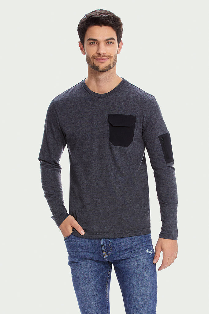Playera Caballero ML / CARGO POCKET (7903324111071)