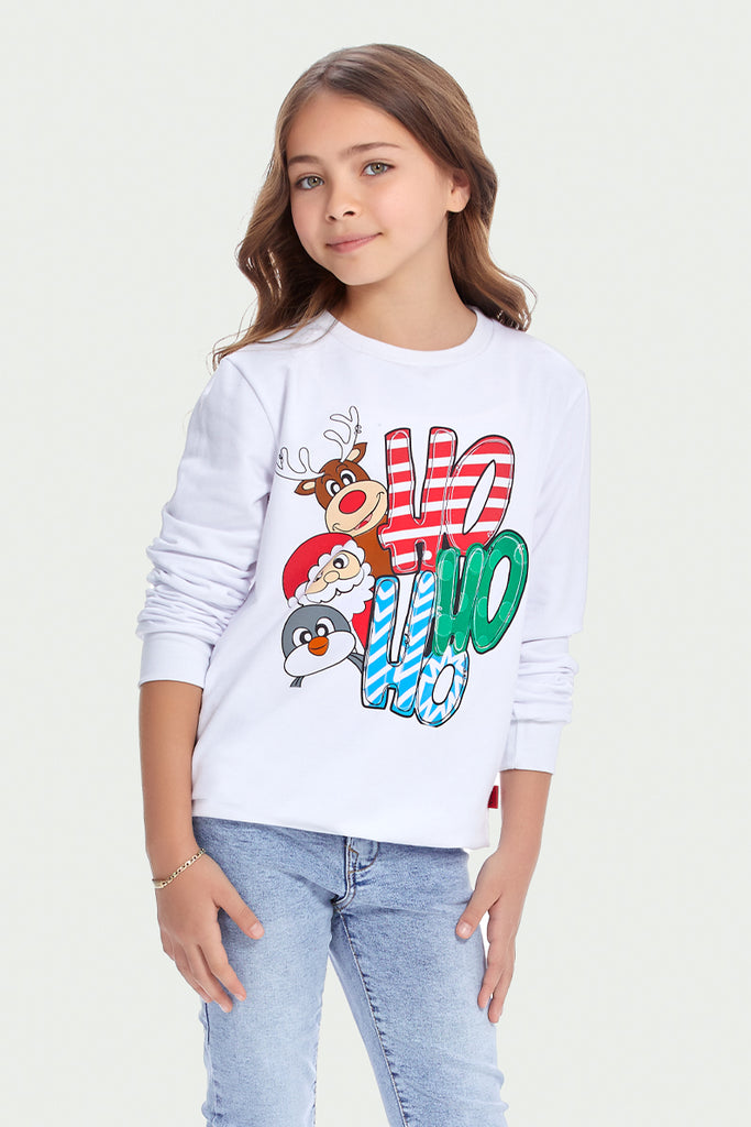 Sudadera Niña / HO HO HO (7903510921439)