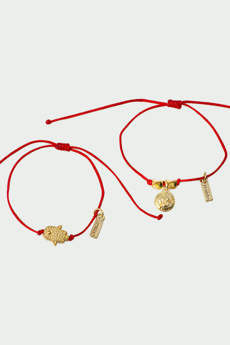 Set Pulsera Metal e Hilo / DOS MANITA (7905529299167)