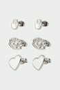 Set Aretes Metal / EYES HEART (7905534247135)
