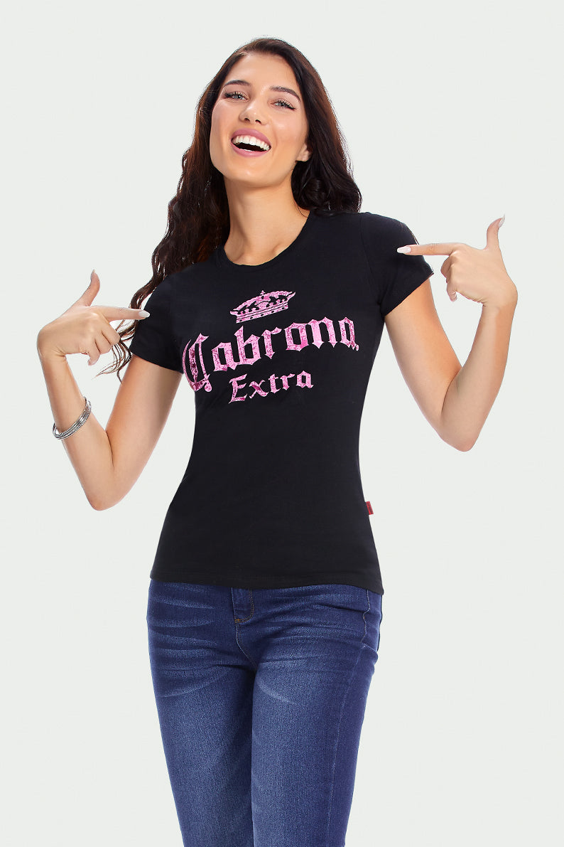 Playera Dama m/c CABRONA (395314724897)